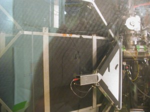 You'll have to take my word for it that CDMS sits inside the room behind the glass in this photo. [Credit: moi]