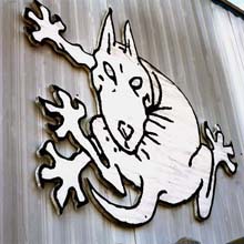 The DZero logo, drawn by the great cartoonist George Booth.