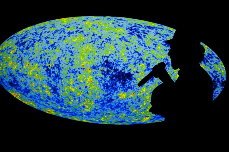 I didn't record this podcast in front of a backdrop of the cosmic microwave background, but if you think it's cooler, you can pretend I did. [Credit: Tony Hitchcock]