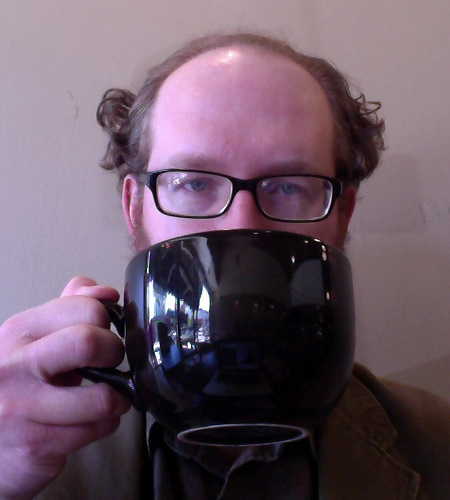 On occasion, the staff at Capital Coffee and Desserts would serve me coffee in a soup bowl. The day I took this photo, I obviously needed it, based on my bleary eyes and suboptimal hair.